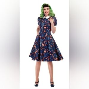 Collectif Peta Forest Friends Dress, Like New, Size M